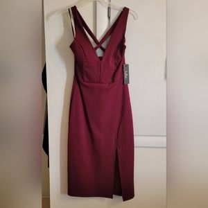 Lulus Burgundy Dress Medium